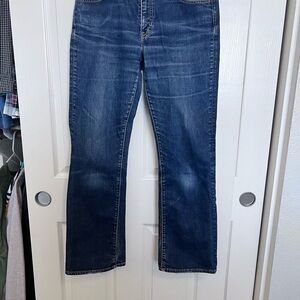 GAP Men's Bootcut Jeans in Deep Blue